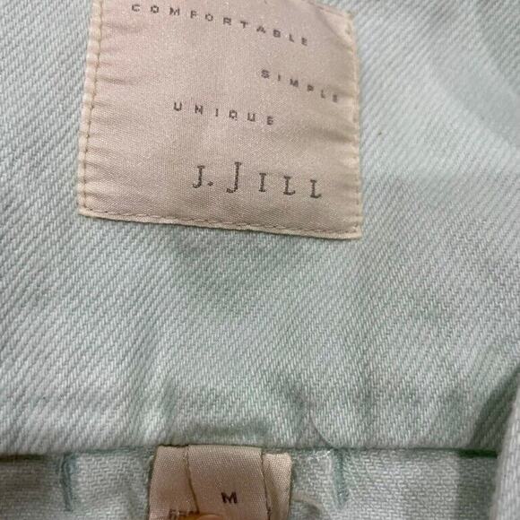 J.JILL DENIM JACKET MINT GREEN SIZE MEDIUM POCKETS VERSATILE AESTHETIC CORE - Picture 12 of 12